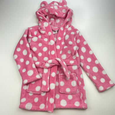 Girls Tiny Little Wonders, soft fleece dressing gown / bath robe, GUC, size 1,  
