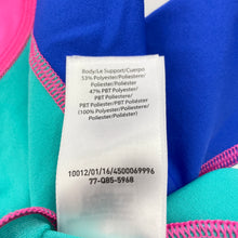 Load image into Gallery viewer, Girls Speedo, colourful rashie / swim top, FUC, size 0,  