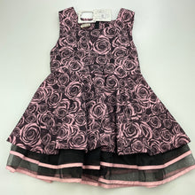 Load image into Gallery viewer, Girls xidishuoming, lined floral party dress, armpit to armpit: 28.5cm, NEW, size 3, L: 53cm