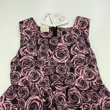 Load image into Gallery viewer, Girls xidishuoming, lined floral party dress, armpit to armpit: 28.5cm, NEW, size 3, L: 53cm