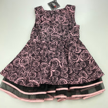 Load image into Gallery viewer, Girls xidishuoming, lined floral party dress, armpit to armpit: 28.5cm, NEW, size 3, L: 53cm