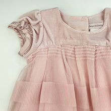 Load image into Gallery viewer, Girls Catherine Malandrino, lined tulle &amp; velvet party dress, GUC, size 2, L: 41cm
