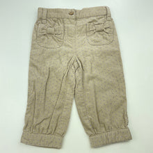Load image into Gallery viewer, Girls Target, corduroy cotton pants, elasticated, GUC, size 0,  