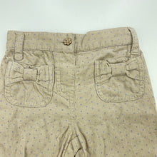 Load image into Gallery viewer, Girls Target, corduroy cotton pants, elasticated, GUC, size 0,  