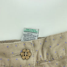 Load image into Gallery viewer, Girls Target, corduroy cotton pants, elasticated, GUC, size 0,  