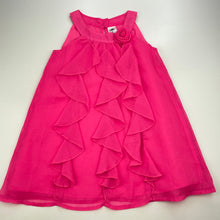 Load image into Gallery viewer, Girls H&amp;T, lined lightweight ruffle party dress, EUC, size 3, L: 52cm