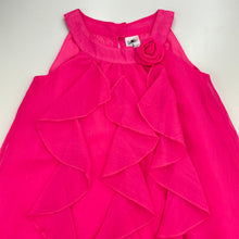 Load image into Gallery viewer, Girls H&amp;T, lined lightweight ruffle party dress, EUC, size 3, L: 52cm