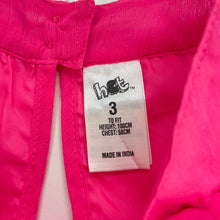 Load image into Gallery viewer, Girls H&amp;T, lined lightweight ruffle party dress, EUC, size 3, L: 52cm