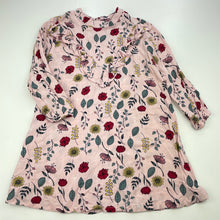 Load image into Gallery viewer, Girls Mango, lightweight floral long sleeve dress, GUC, size 3, L: 49cm