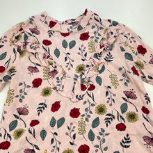 Load image into Gallery viewer, Girls Mango, lightweight floral long sleeve dress, GUC, size 3, L: 49cm