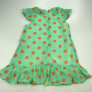 Girls Bear Best, cotton lined lightweight party dress, GUC, size 3, L: 46cm