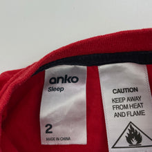 Load image into Gallery viewer, Girls Anko, cotton Christmas pyjama t-shirt / top, FUC, size 2,  