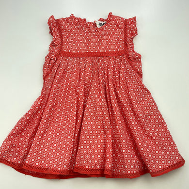Girls Cotton On, lightweight floral cotton summer dress, GUC, size 0, L: 41cm