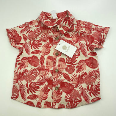 Boys Dymples, cotton short sleeve shirt, NEW, size 00,  