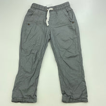 Load image into Gallery viewer, Boys Sprout, lined cotton pants, elasticated, Inside leg: 30cm, EUC, size 1,  