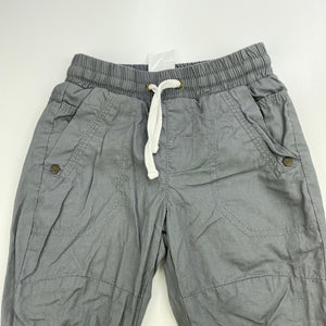 Boys Sprout, lined cotton pants, elasticated, Inside leg: 30cm, EUC, size 1,  