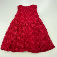 Load image into Gallery viewer, Girls Dymples, cotton lined embroidered tulle party dress, EUC, size 1, L: 41cm