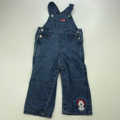 Boys Sprout, blue denim overalls / dungarees, GUC, size 0,  