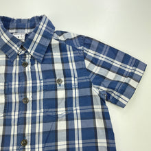 Load image into Gallery viewer, Boys Target, checked cotton short sleeve shirt, EUC, size 2,  