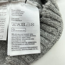 Load image into Gallery viewer, Girls H&amp;M, grey knit casual dress, EUC, size 00, L: 38cm