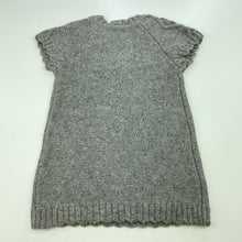 Load image into Gallery viewer, Girls H&amp;M, grey knit casual dress, EUC, size 00, L: 38cm