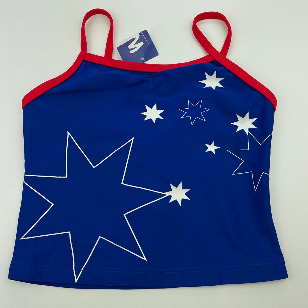 Girls Who Roo, swim top, Southern Cross stars, NEW, size 4,  