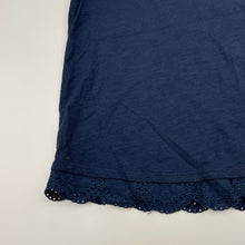 Load image into Gallery viewer, Girls Anko, navy cotton singlet / tank top, GUC, size 7,  