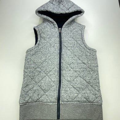 Boys Anko, quilted hooded vest / sleeveless jacket, EUC, size 10,  