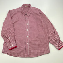 Load image into Gallery viewer, Boys Korango, red check lightweight long sleeve shirt, EUC, size 5,  