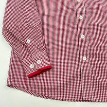 Load image into Gallery viewer, Boys Korango, red check lightweight long sleeve shirt, EUC, size 5,  