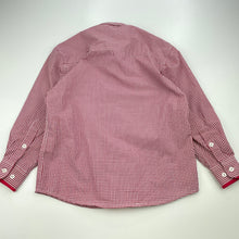 Load image into Gallery viewer, Boys Korango, red check lightweight long sleeve shirt, EUC, size 5,  