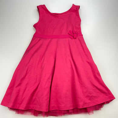 Girls L&D, pink lined party dress, GUC, size 7, L: 62cm