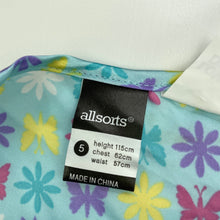 Load image into Gallery viewer, Girls AllSorts, lightgweight nightie / night dress, butterflies, FUC, size 5,  