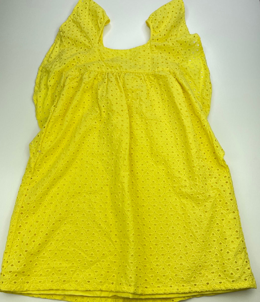 Girls Cotton On, lined broderie cotton summer dress, EUC, size 10, L: 75cm