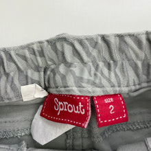 Load image into Gallery viewer, Girls Sprout, stretch cotton pants, adjustable, Inside leg: 33cm, FUC, size 2,  