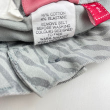 Load image into Gallery viewer, Girls Sprout, stretch cotton pants, adjustable, Inside leg: 33cm, FUC, size 2,  