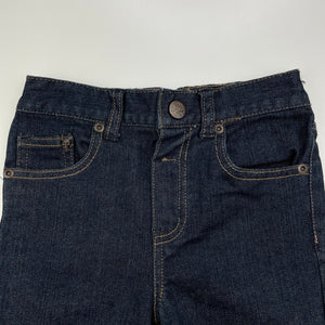 Boys H&T, dark stretch denim jeans, adjustable, pirate, Inside leg: 35cm, EUC, size 3,  