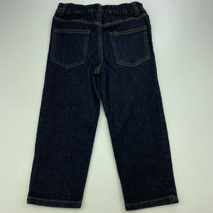 Boys H&T, dark stretch denim jeans, adjustable, pirate, Inside leg: 35cm, EUC, size 3,  