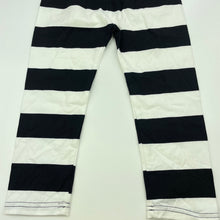 Load image into Gallery viewer, Girls Milk Threads, black &amp; white stripe leggings, elasticated, Inside leg: 33cm, NEW, size 2,  
