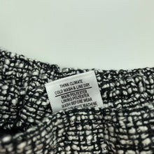 Load image into Gallery viewer, Girls Target, lined black &amp; white bouclet skirt, elasticated, EUC, size 0,  