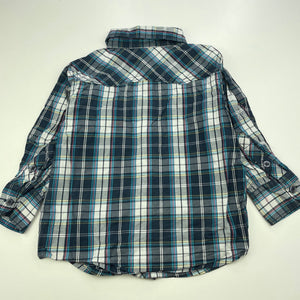 Boys H&T, lightweight cotton long sleeve shirt, FUC, size 3,  
