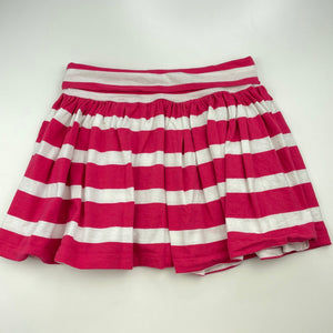 Girls Seed, striped stretchy skirt, elasticated, L: 30cm, FUC, size 8-9,  
