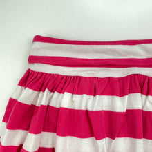 Load image into Gallery viewer, Girls Seed, striped stretchy skirt, elasticated, L: 30cm, FUC, size 8-9,  