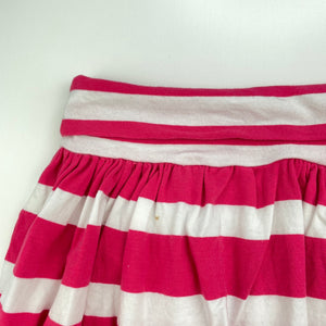 Girls Seed, striped stretchy skirt, elasticated, L: 30cm, FUC, size 8-9,  