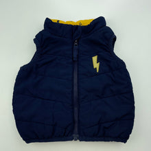 Load image into Gallery viewer, Boys Target, navy vest / sleeveless jacket, GUC, size 000,  