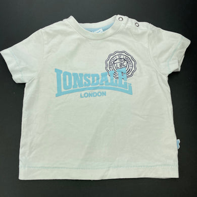 Boys Lonsdale, white cotton t-shirt / top, FUC, size 00,  