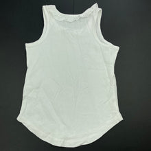 Load image into Gallery viewer, Girls Favourites, white organic cotton tank top, GUC, size 4,  