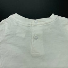 Load image into Gallery viewer, unisex Baby World, white cotton t-shirt / top, GUC, size 000,  