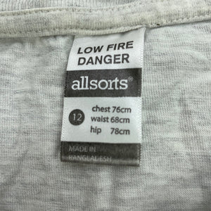 Boys AllSorts, cotton pyjama t-shirt / top, GUC, size 12,  