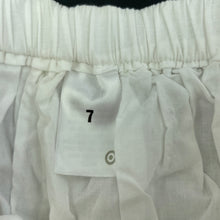 Load image into Gallery viewer, Girls Target, lined embroidered cotton skirt, elasticated, L: 37cm, FUC, size 7,  